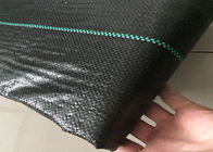 100% Virgin PP Black Weed Control Fabric Untuk Rumah Kaca Mengikat Tahan / Tahan Tekan