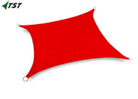 Cina Waterproof Polyester Warna Merah Rectangle Sun Naungan Berlayar Untuk Outdoor Canopy Patio perusahaan